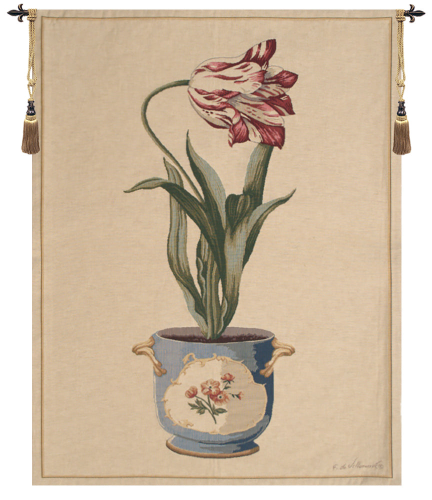Red Tulip II European Tapestry