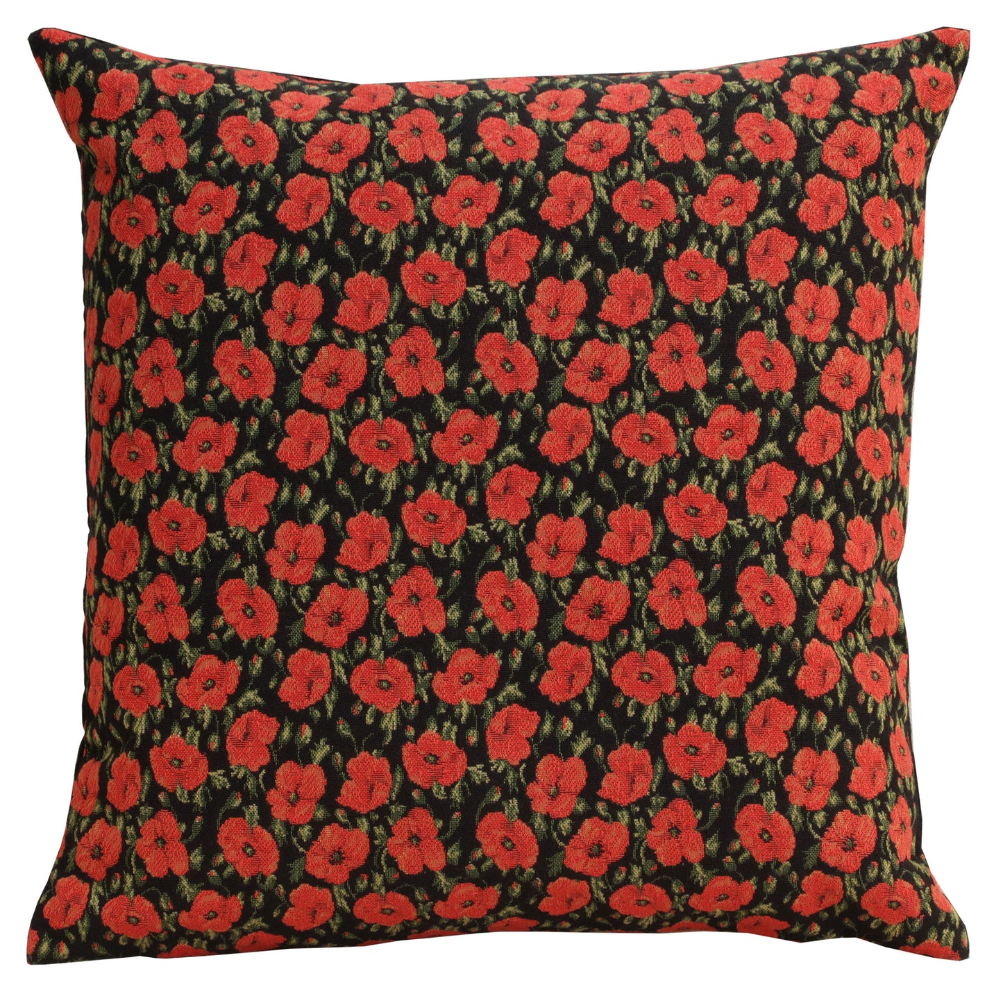 Red Poppies II European Cushion Covers
