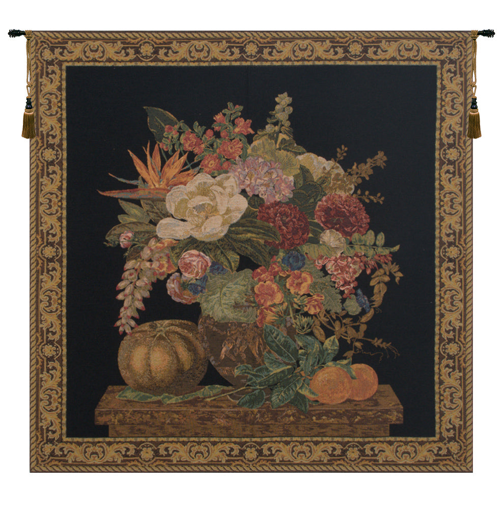 Fragrant Pedestal Black European Tapestry