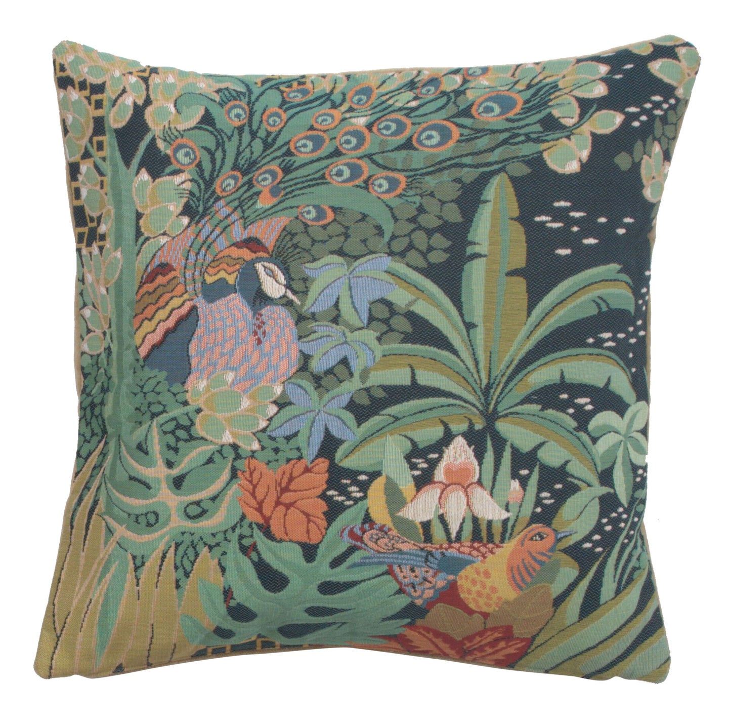 Jungle and Two Birds French Cushion Cover