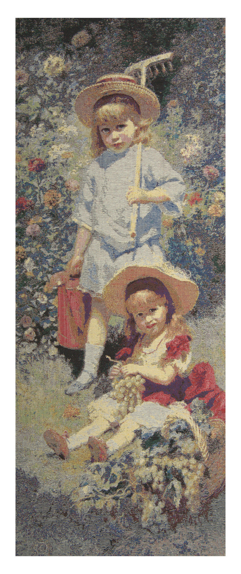 Garden Girls Stretched Wall Tapestry