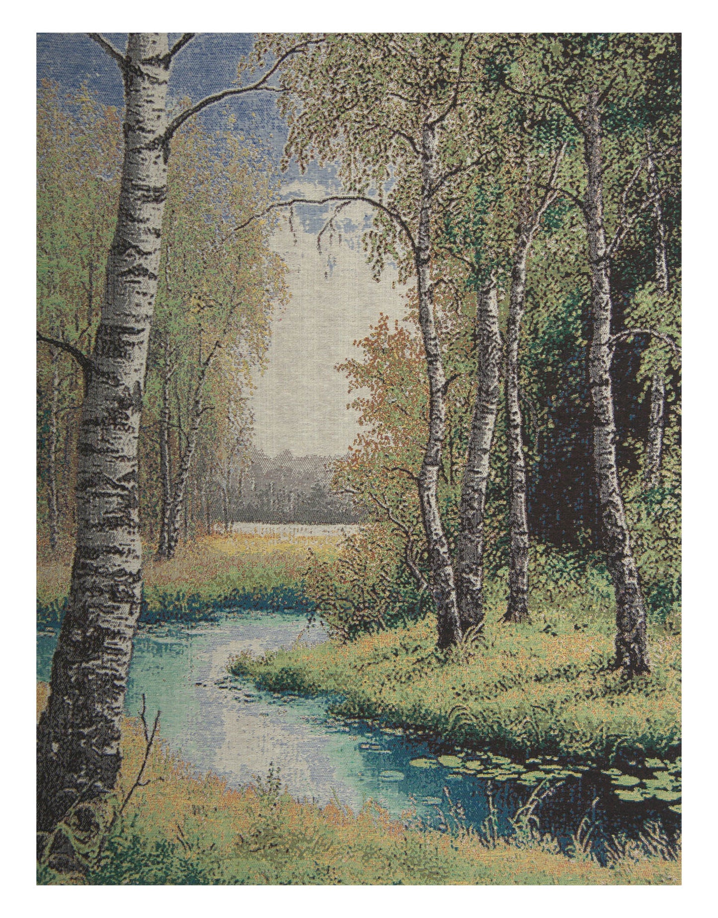 Brook between the Trees Stretched Wall Tapestry