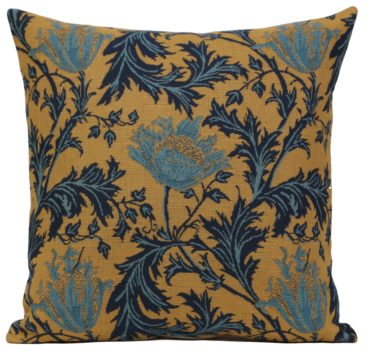 Anemone Blue Gold Cushion Cover Wholesale