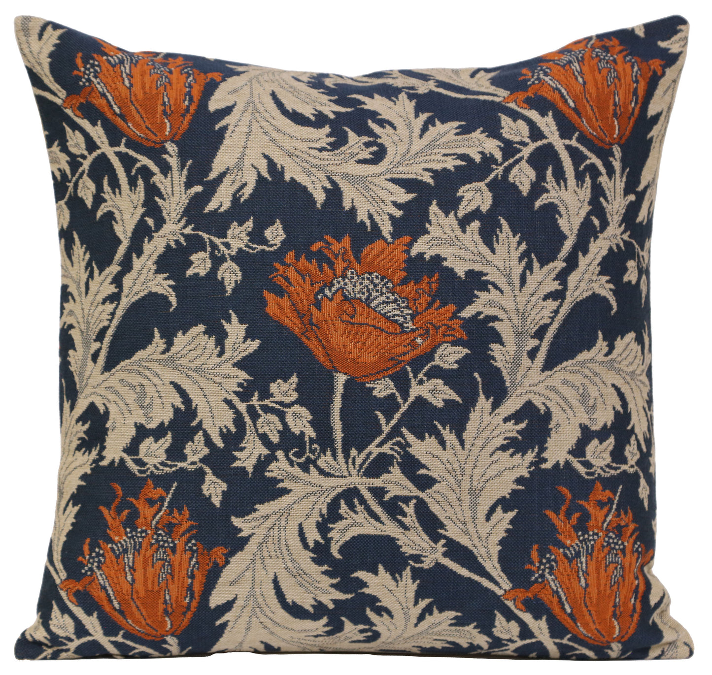 Anemone Blue Rust Cushion Cover Wholesale