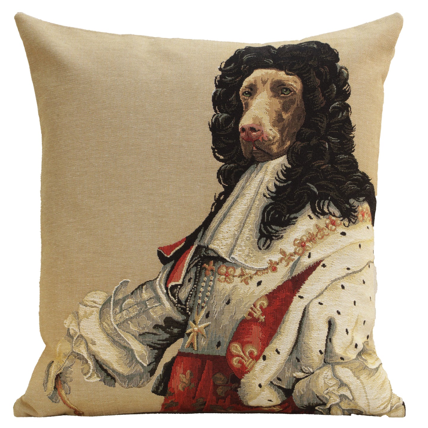Chien Louis XIV European Cushion Covers