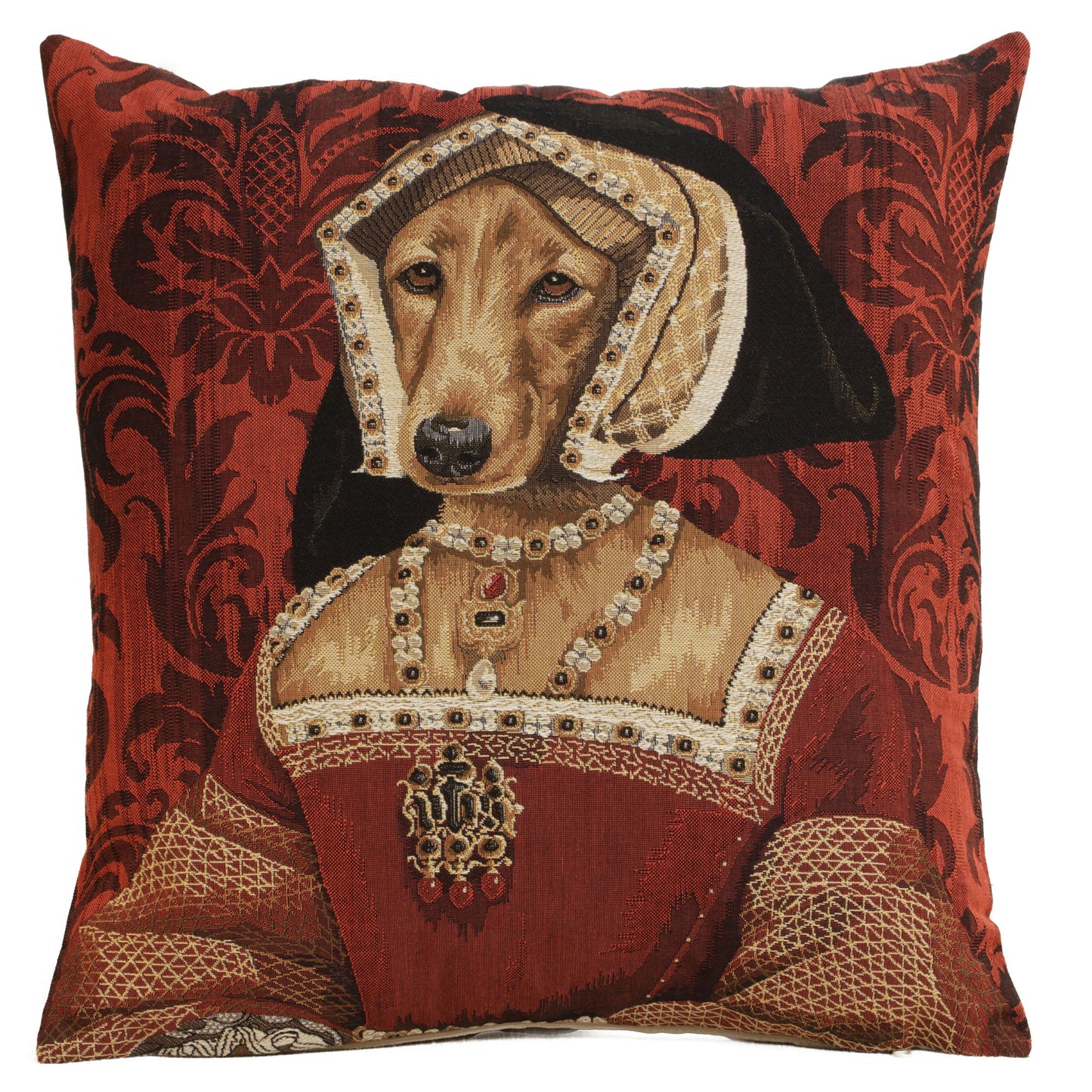 Chien Claude de France European Cushion Covers