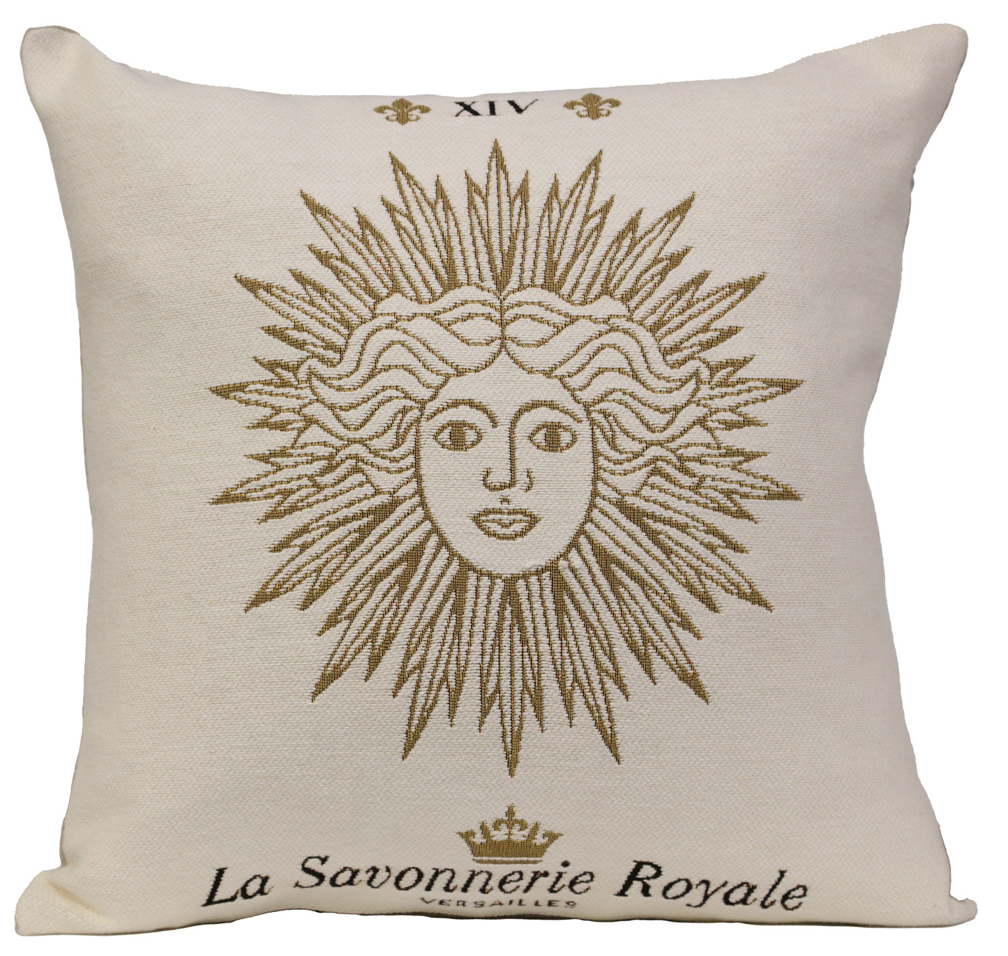 Gold Sun French Cushion Cover