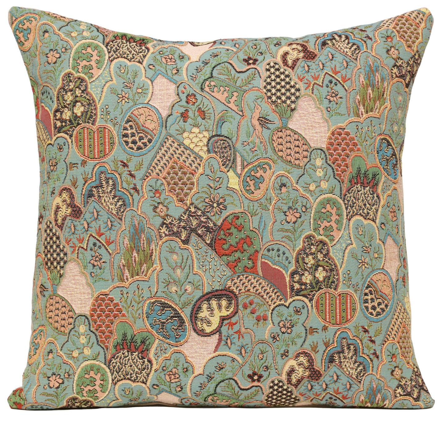 Mosaique Chinoise Blue French Cushion Cover