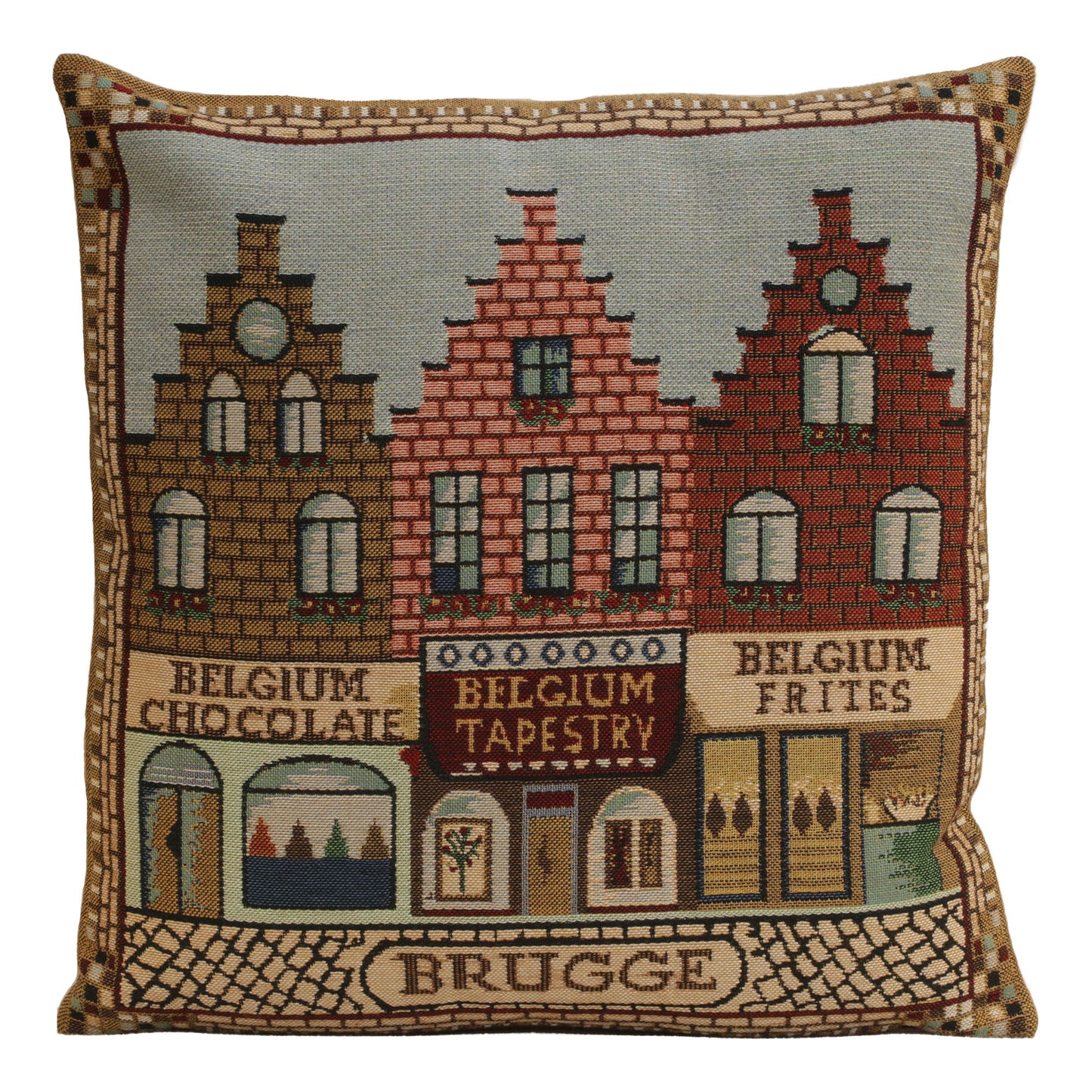 Brugge Houses Cushion Cover Wholesale