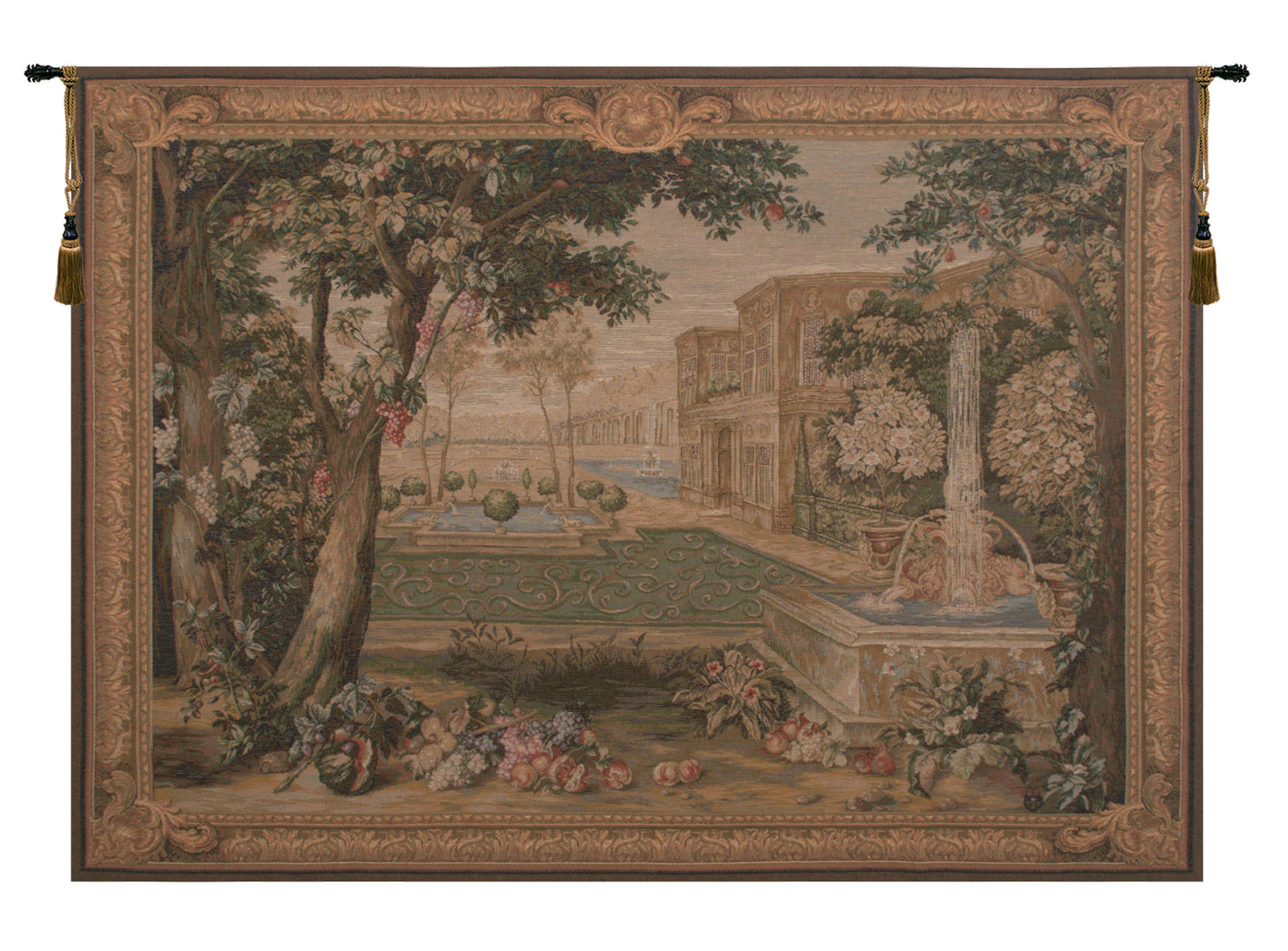 Verdure Fontaine French Tapestry