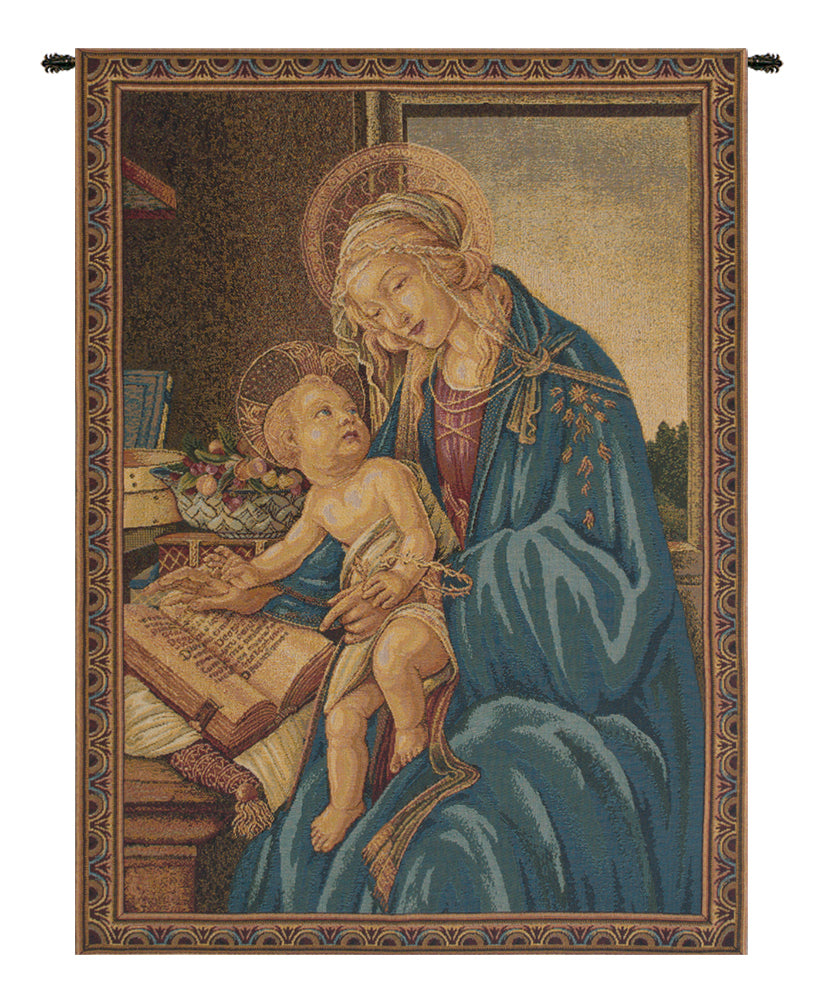 Madonna Del Libro Italian Wall Tapestry