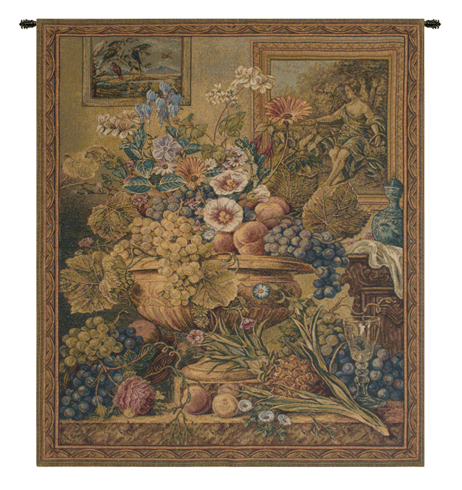 Bouquet Et Cadres Italian Wall Tapestry