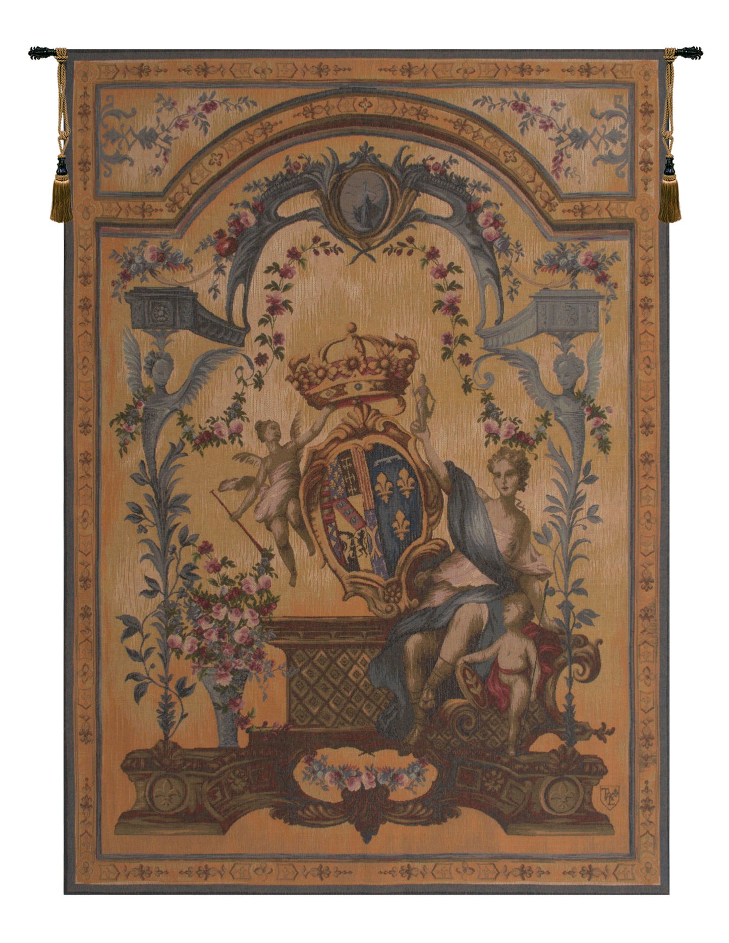 Dame Au Blason French Tapestry