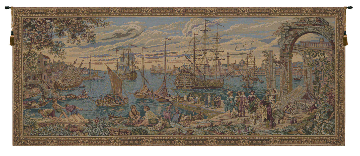 The Harbor Italian Wall Tapestry
