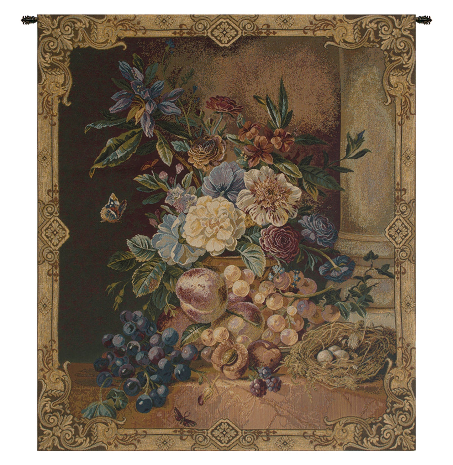 Fruit and Flowers Italian Wall Tapestry