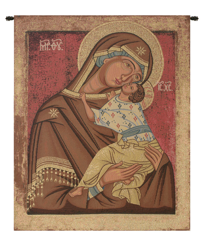 Icon Madonna Italian Wall Tapestry