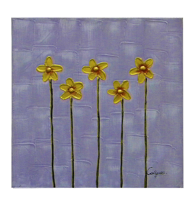 Five Stems Canvas Wall Art