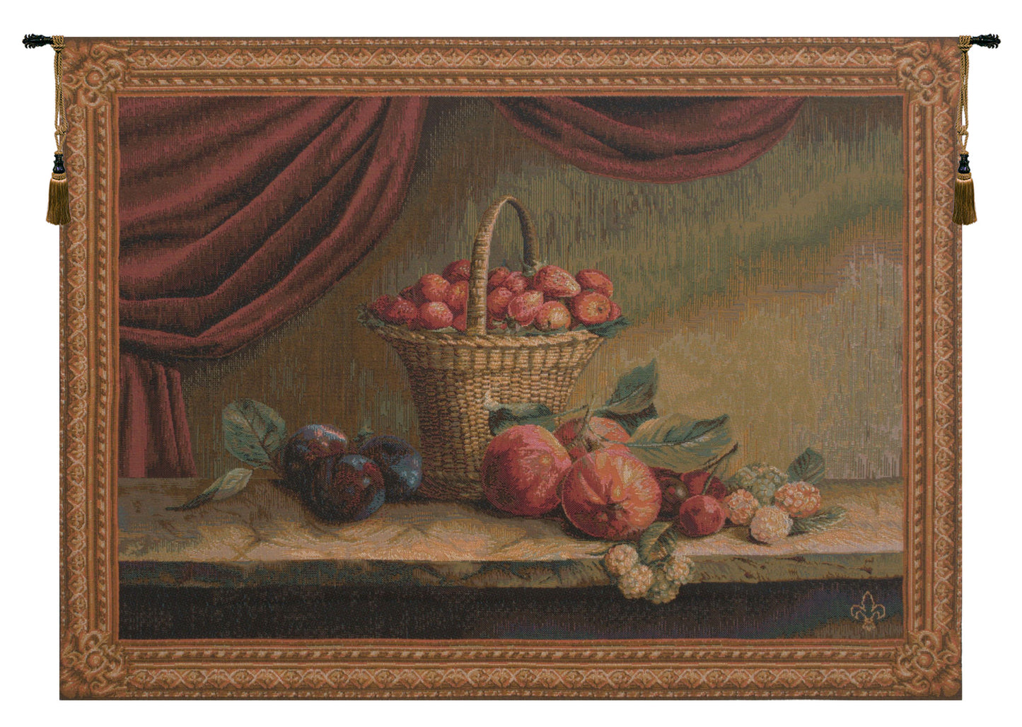 Basket of Strawberries French Tapestry