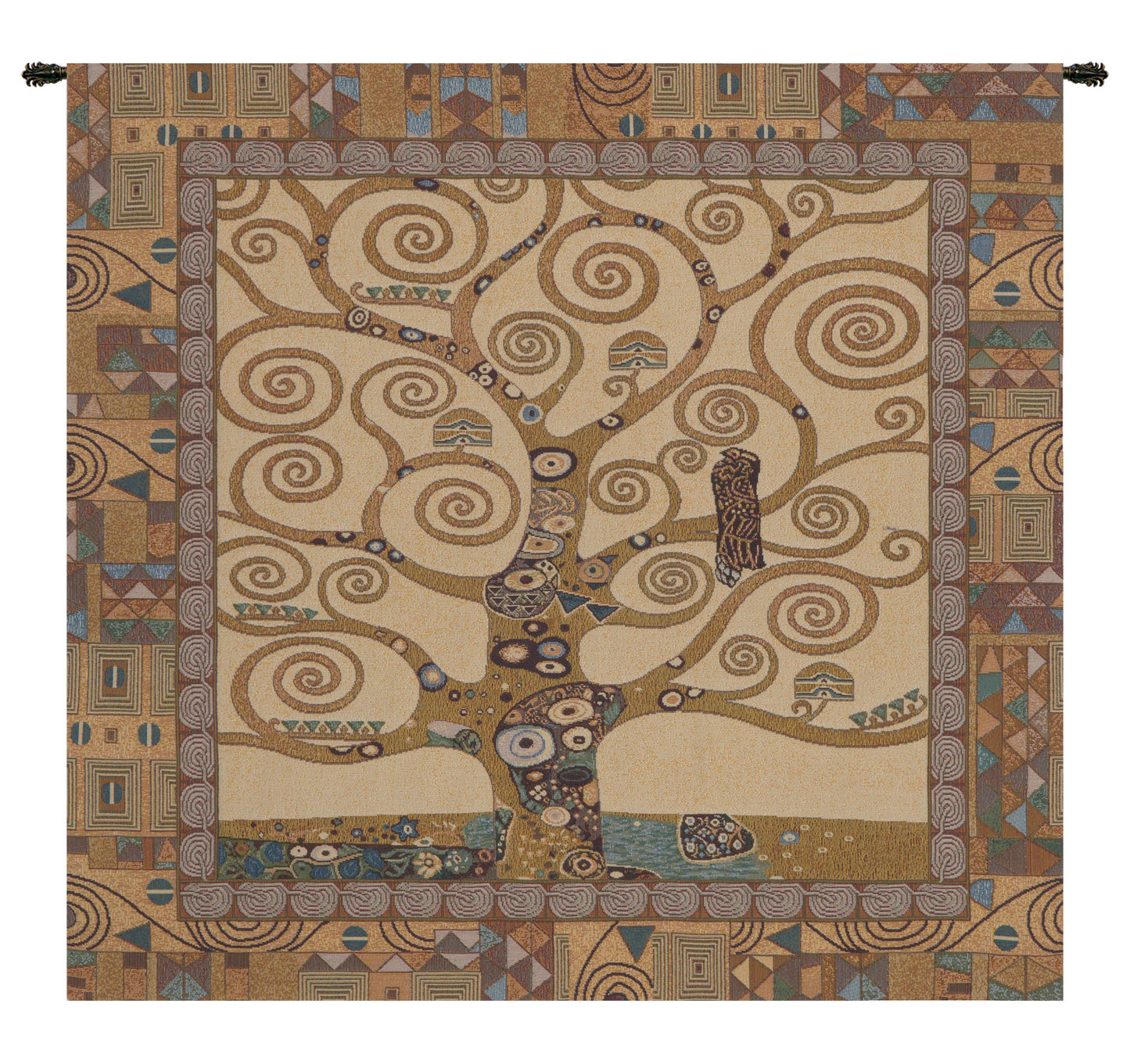 Tree of Life by Gustav Klimt Italian Wall Tapestry