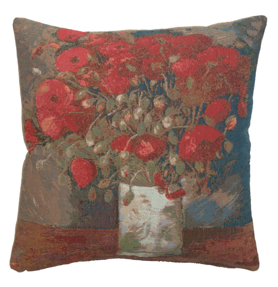 Van Gogh Poppies French Cushion Cover