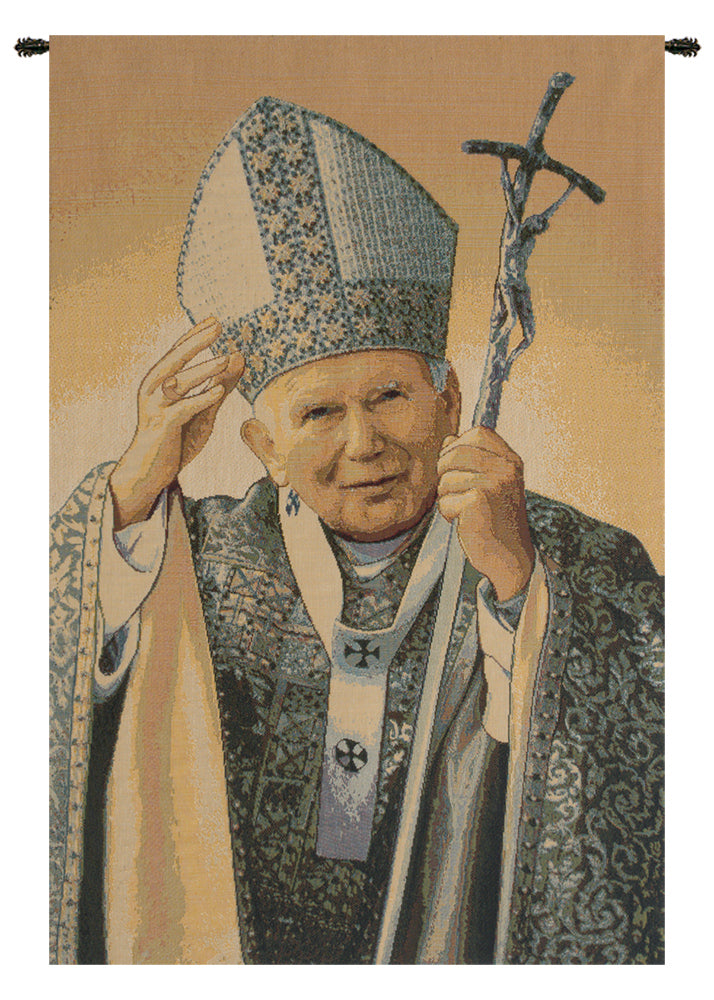 Papa Wojtyla Pope John Paul II Italian Wall Tapestry