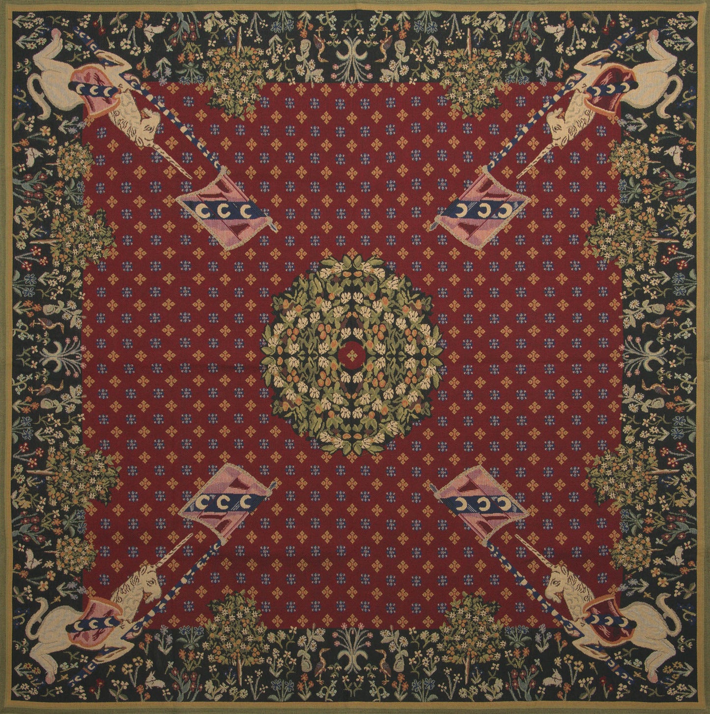 Dame a la Licorne Afghan Throw Wholesale