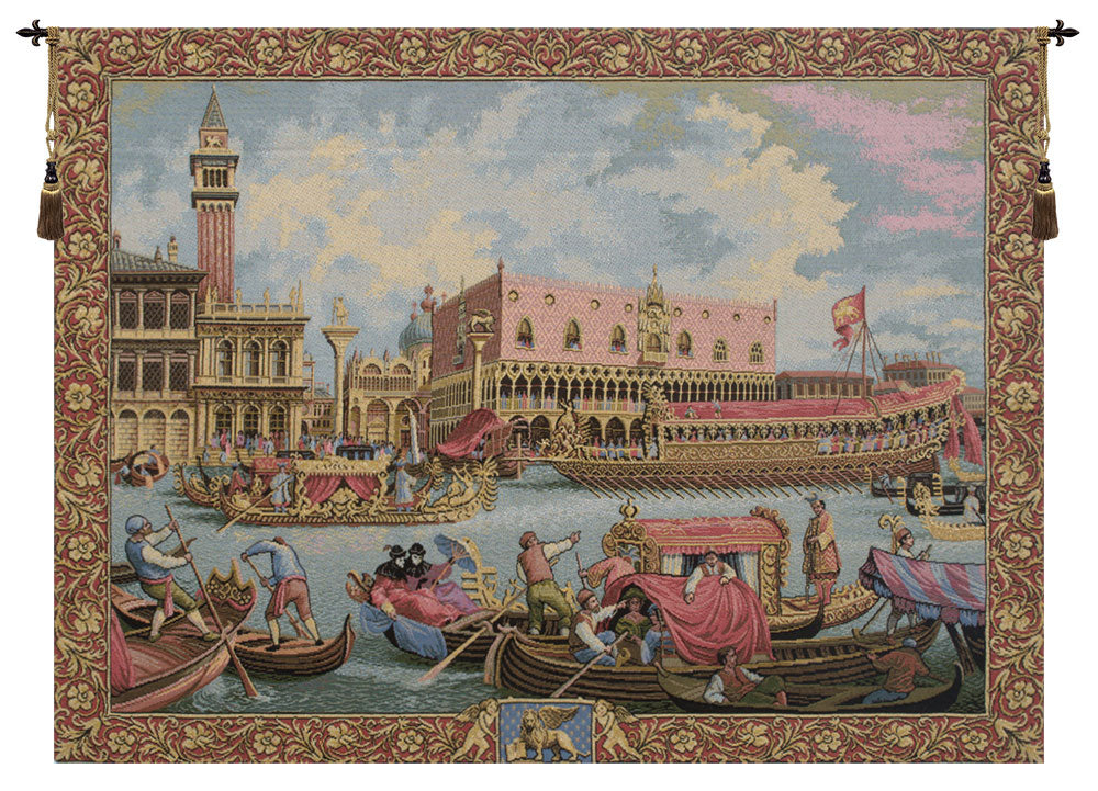 Return of Bucintoro Italian Wall Tapestry