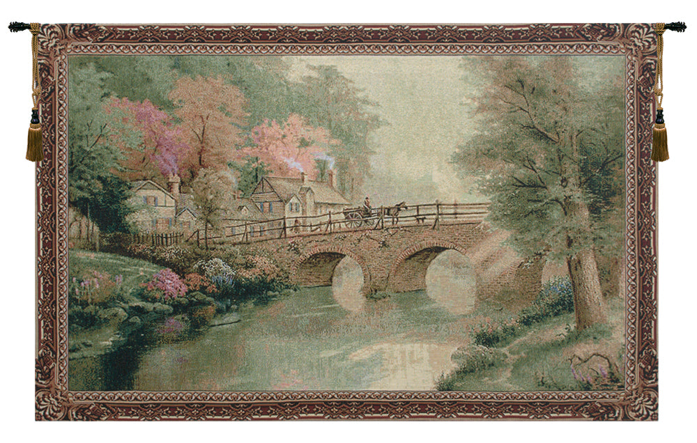 Hometown Bridge Tapestry Wall Art