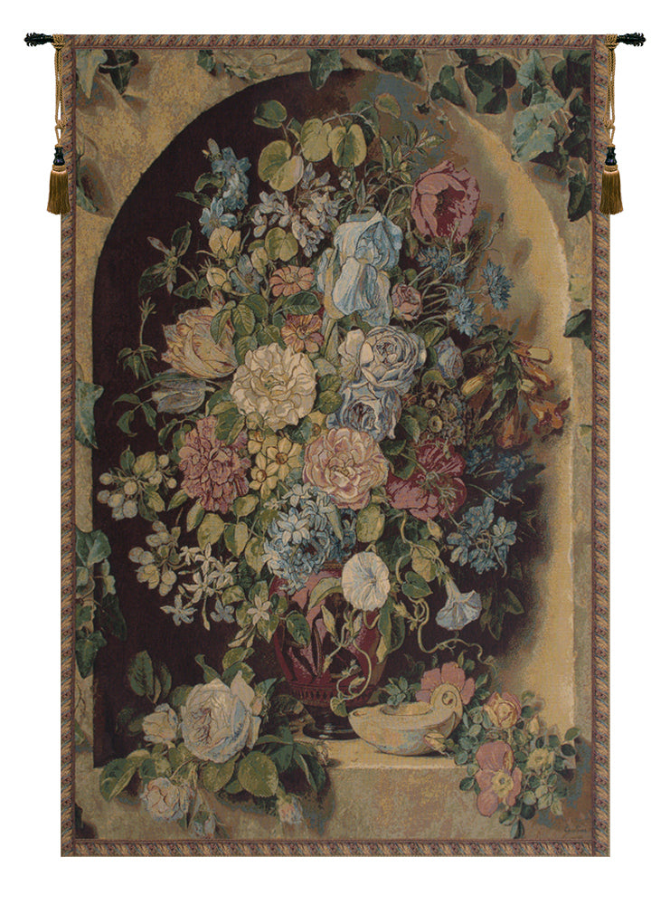 Large Flowers Piece Italian Wall Tapestry