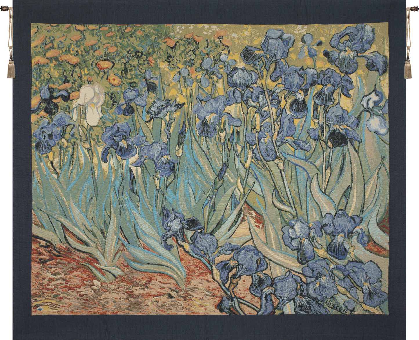 Iris by Van Gogh Italian Wall Tapestry