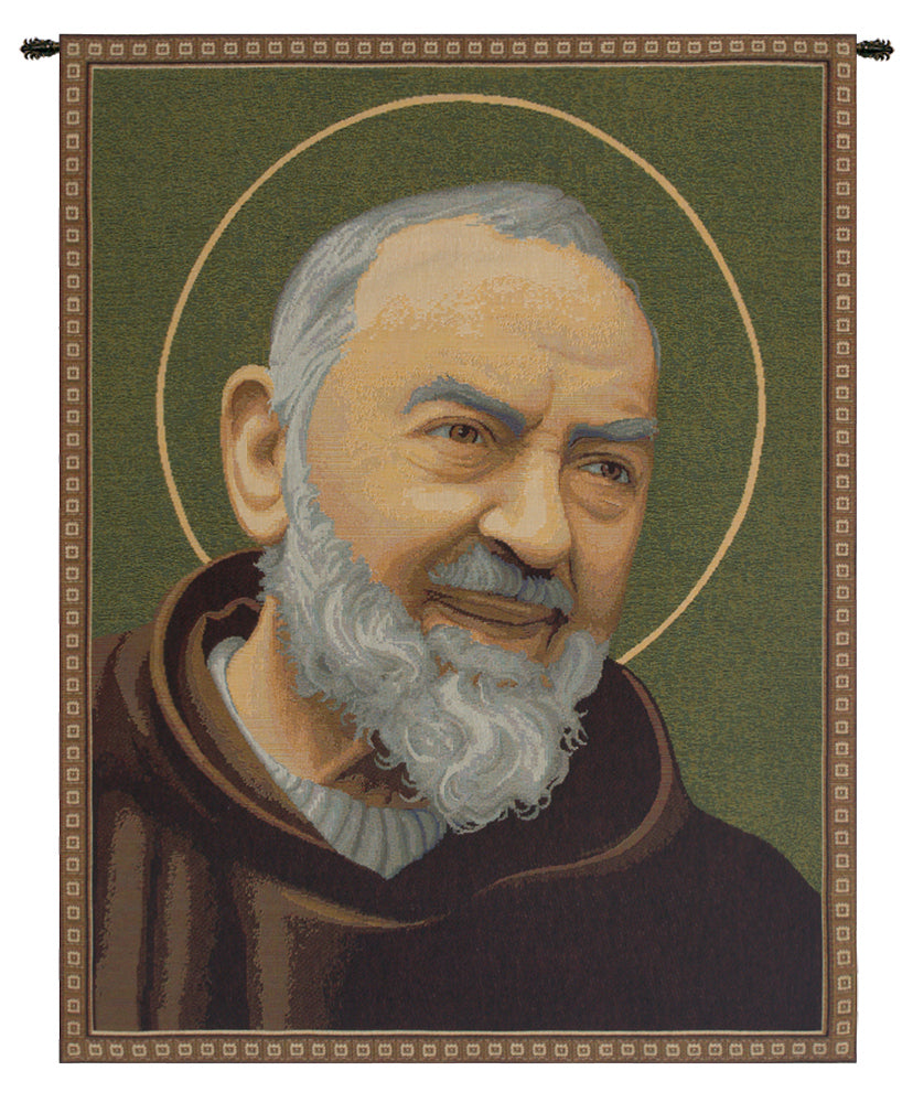 San Pio Father Pio III Italian Wall Tapestry