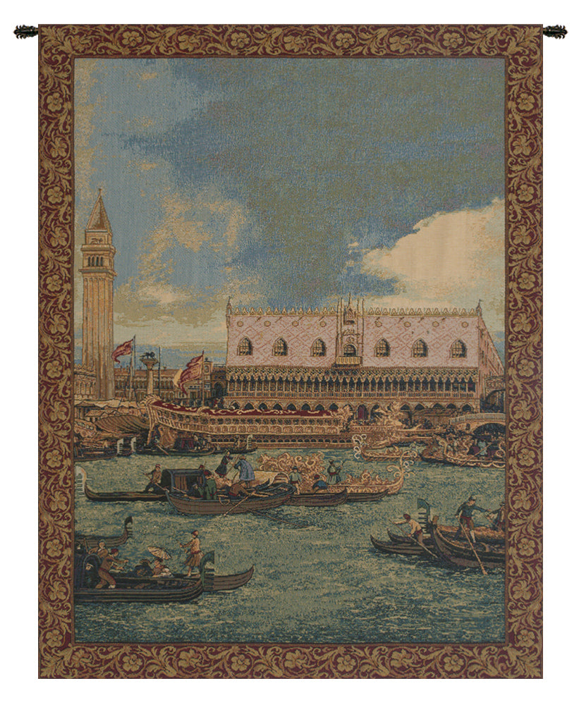 Bucintoro I Vertical Italian Wall Tapestry