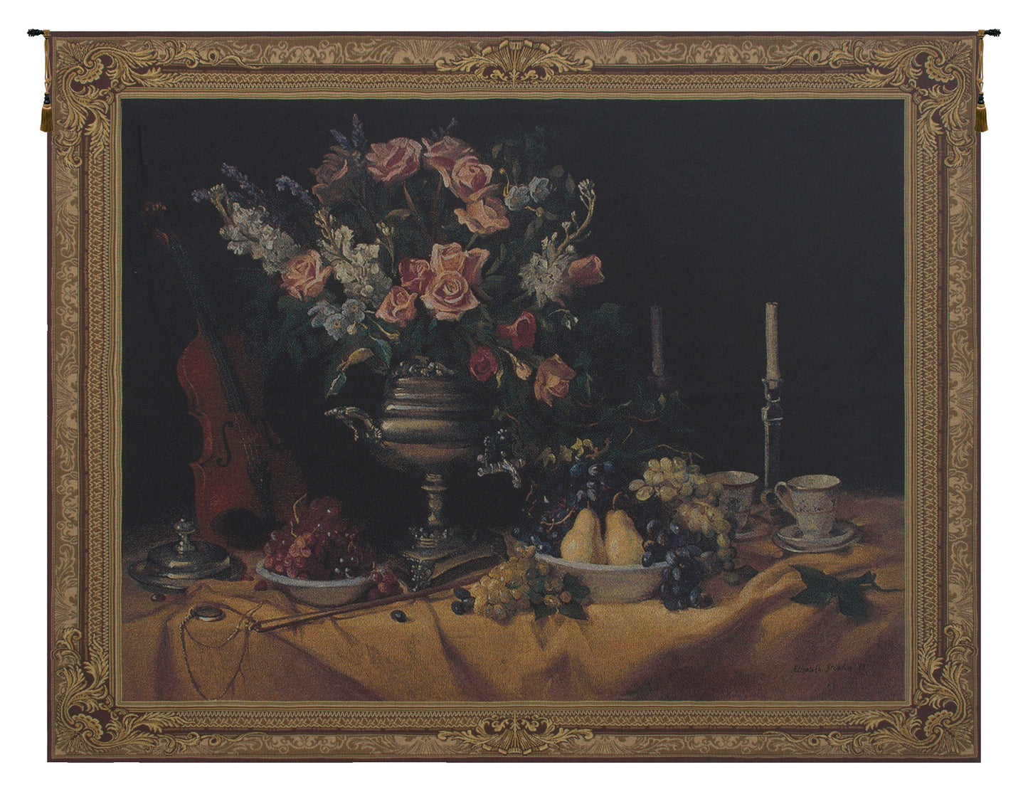 Summer Bouquet Still Life Tapestry Wall Art