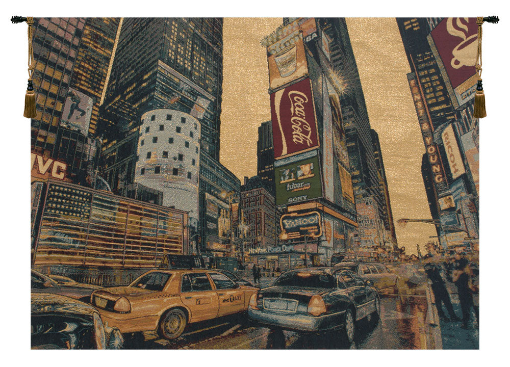 Times Square New York Italian Wall Tapestry