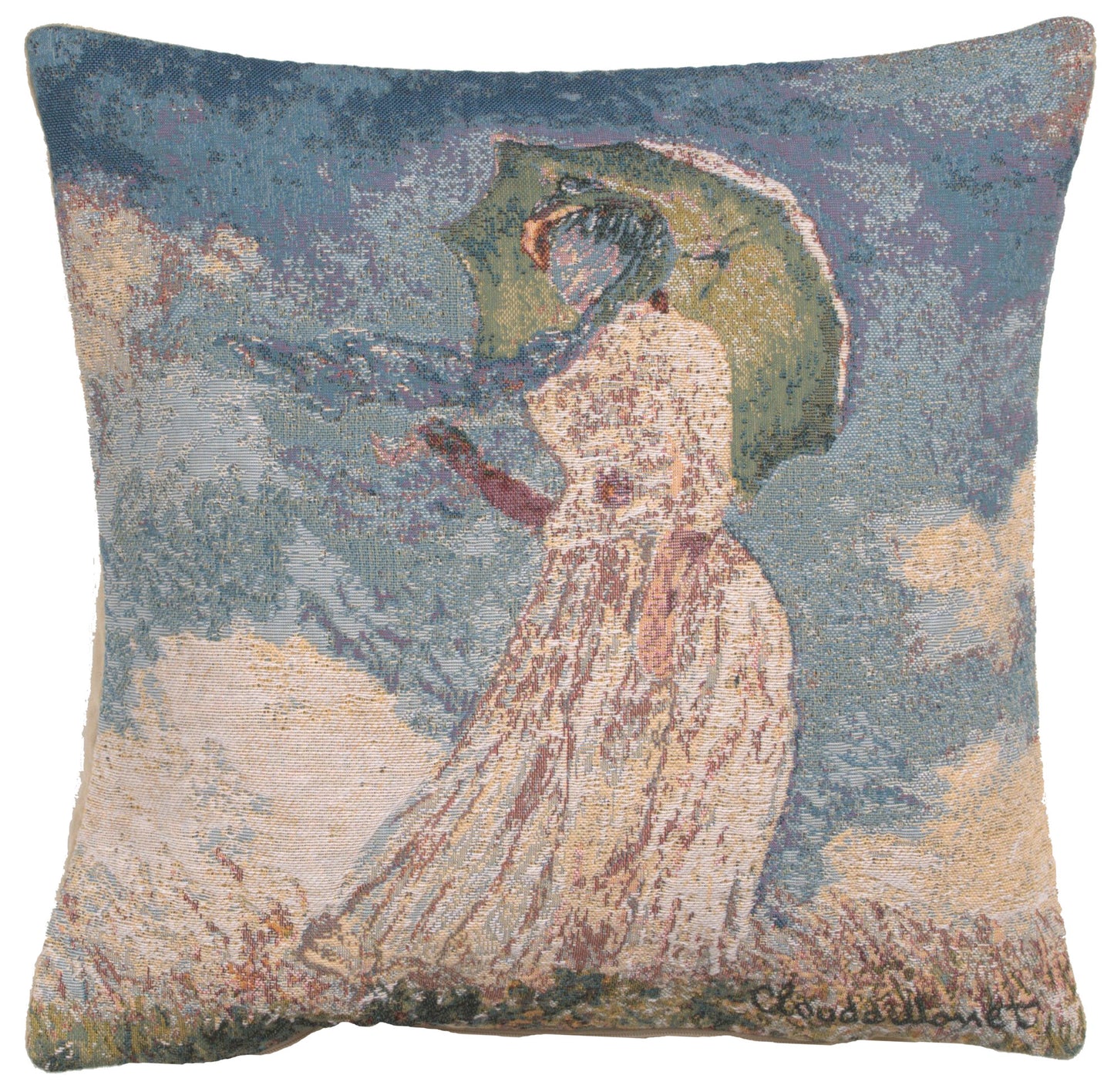 Monet's Lady with Umbrella European Cushion Covers