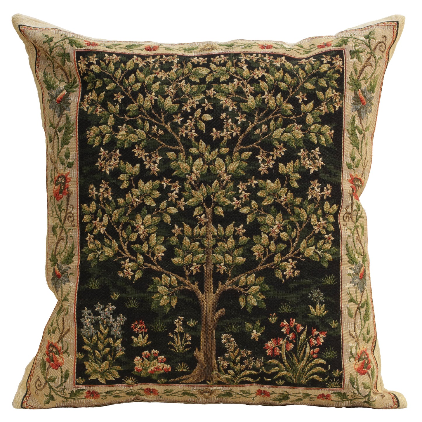 Tree of Life Beige II European Cushion Covers