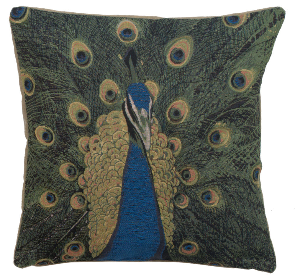 The Peacock French Cushion Cover