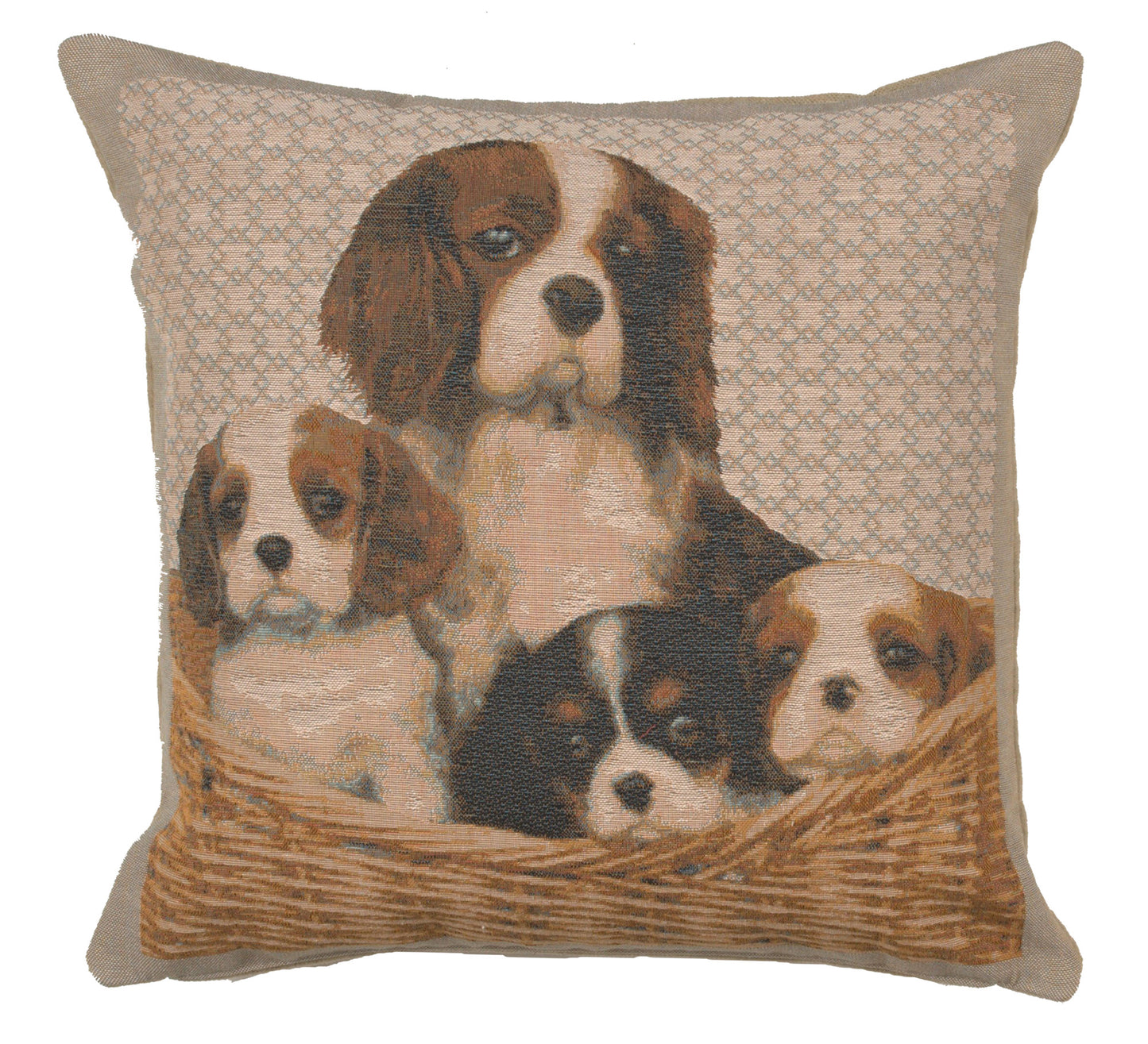 Cavalier King Charles Family French Cushion Cover