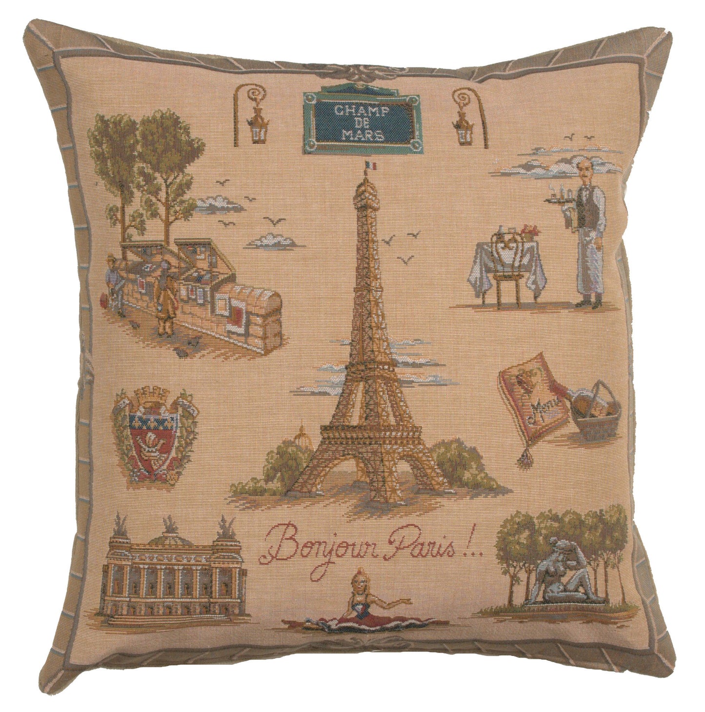 Paris Tour Eiffel French Cushion Cover