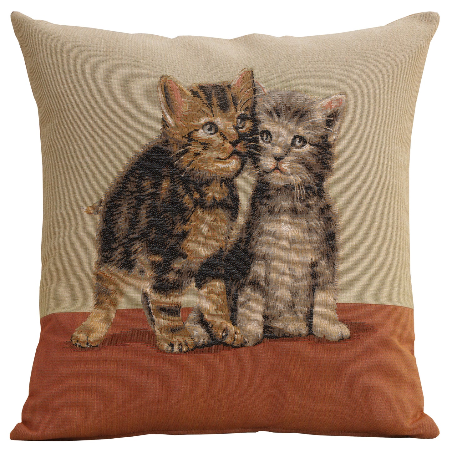 Two kittens I French Cushion Cover