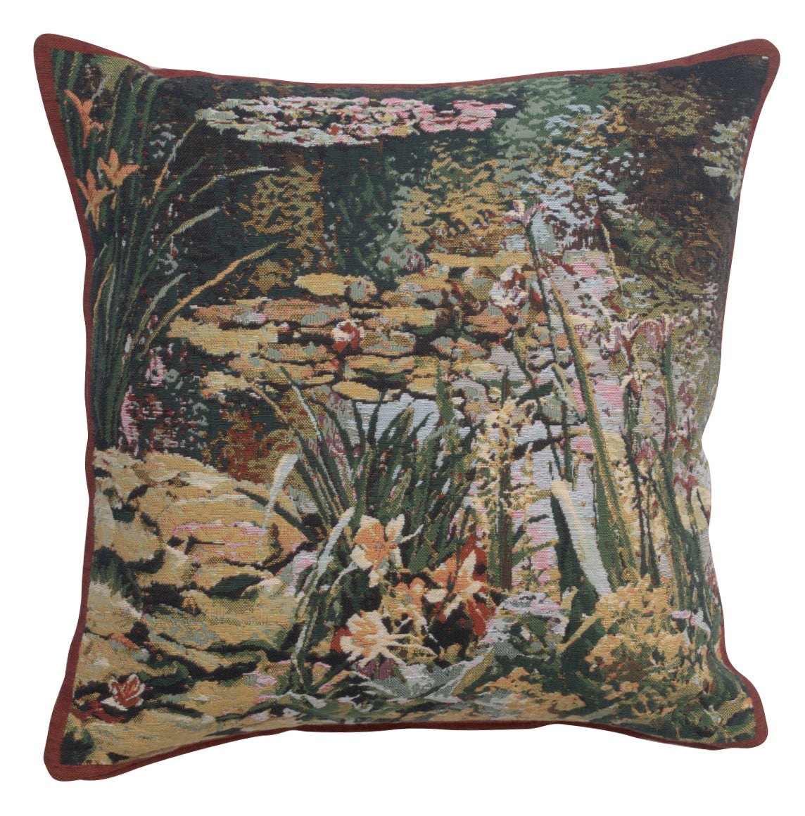 Yellow Flowers Monet's Garden European Cushion Cover