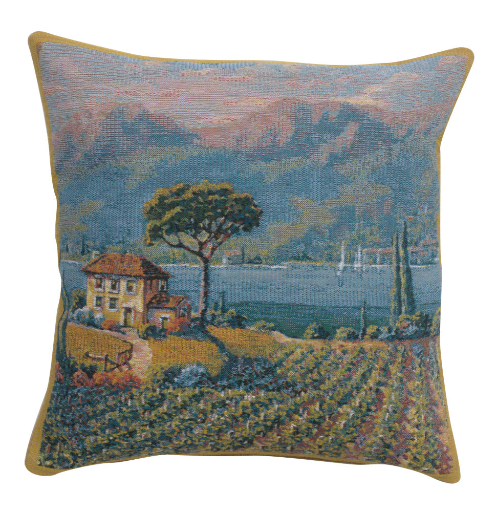 Lakeside Vineyard Left European Cushion Cover