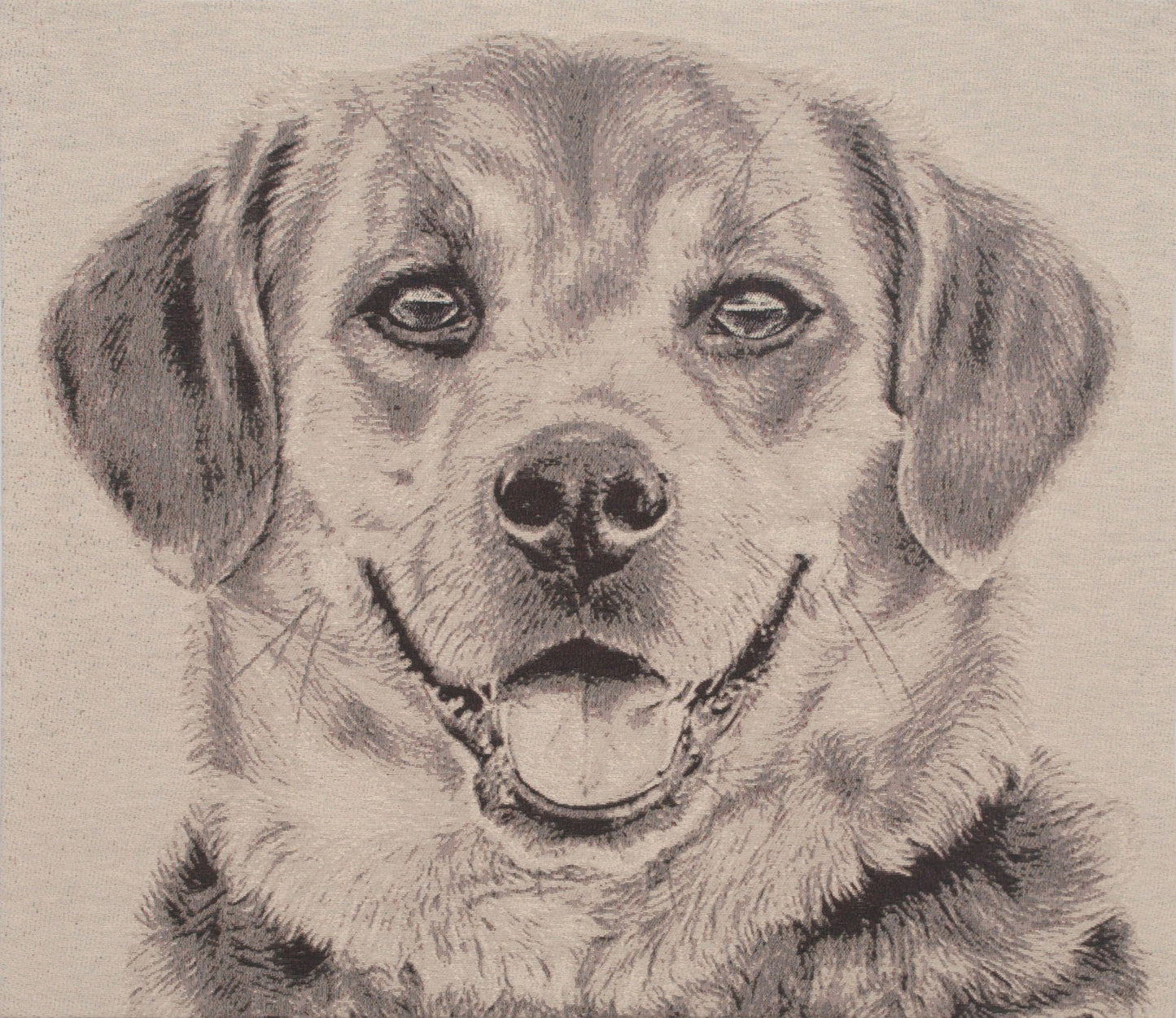 Happy Canine Stretched Wall Tapestry