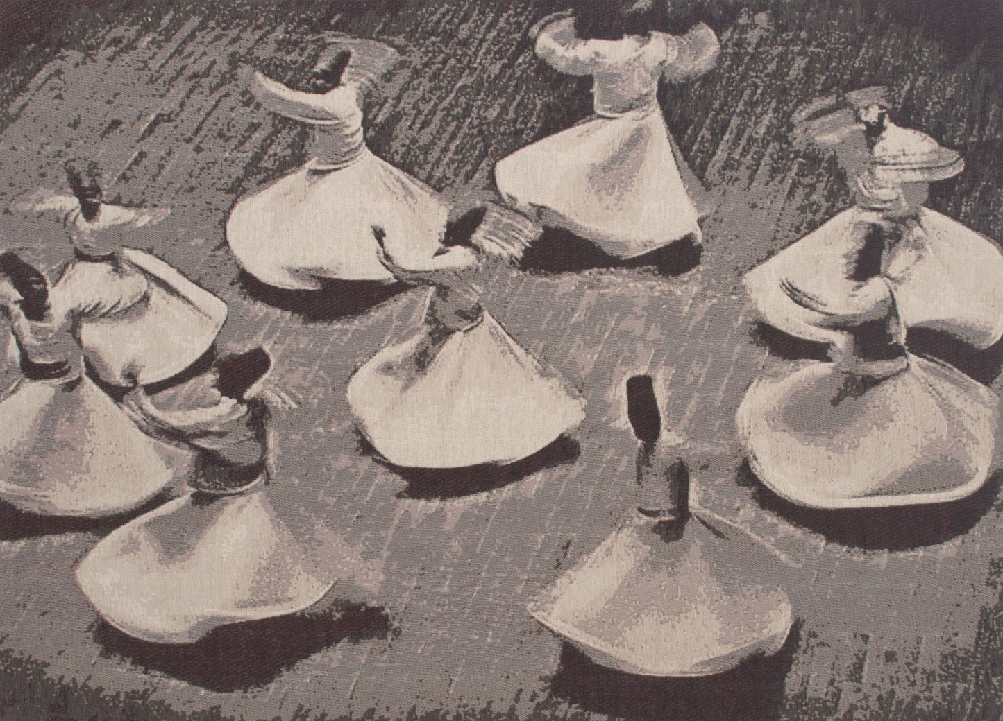 Twirling Whimsy Stretched Wall Tapestry