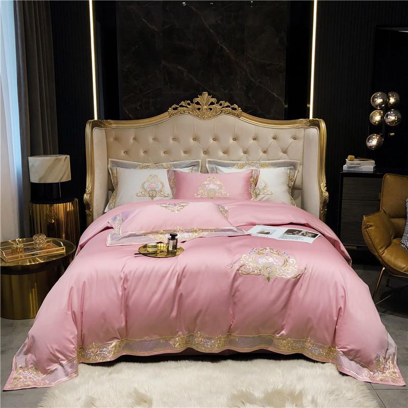 Afra Egyptian Cotton Embroidery 1000TC Luxury Duvet Cover Set