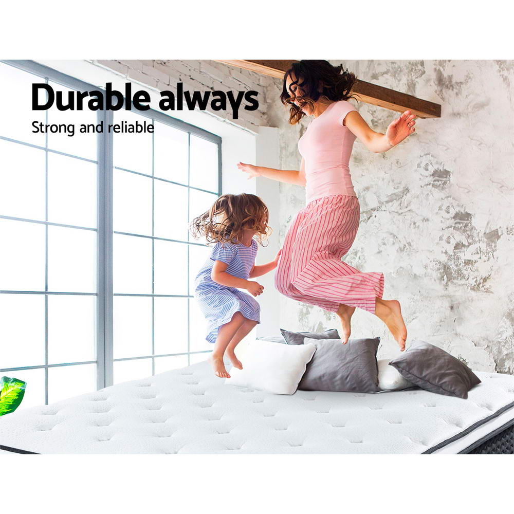 Giselle Bedding 21cm Mattress Euro Top Double Bonnell Spring Mattress