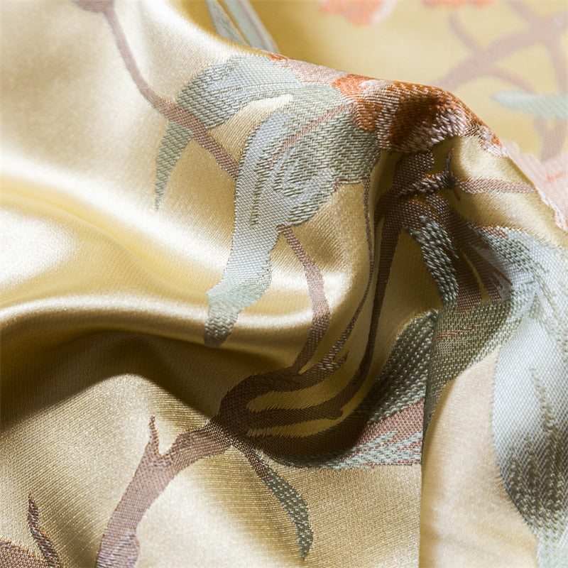 Rozenn American Style Vintage Brocade Egyptian Cotton Embroidered Duvet Bedding Set