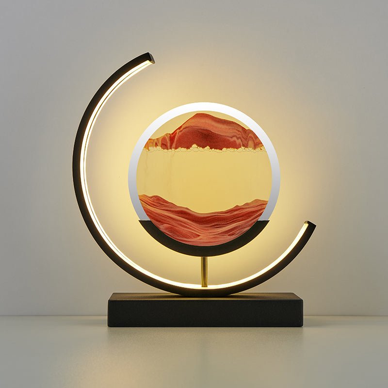 2023 Sands Of Time Lamp 15W 3D Dynamic Modern Sandscape Art Glass Remote Control - RoseStraya.com
