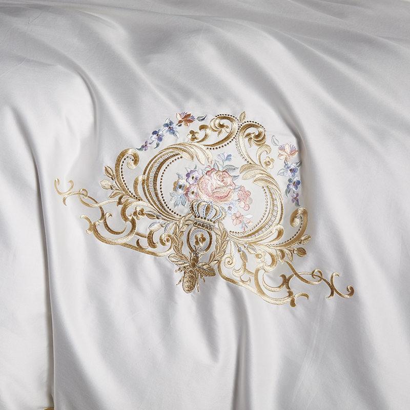 Feliza Egyptian Cotton Embroidery Premium Luxury Duvet Cover Set