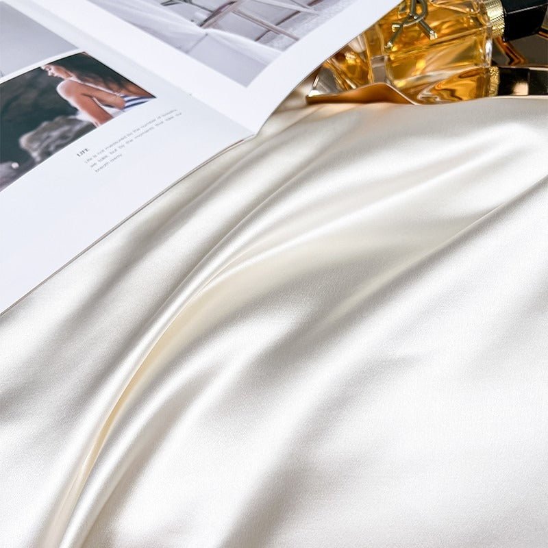 Abrial White Embroidery Egyptian Cotton Duvet Cover Set - RoseStraya.com